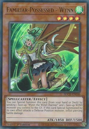 Familiar-Possessed - Wynn (Alternate Art) (SDCH-EN040) - Structure Deck: Spirit Charmers 1st Edition