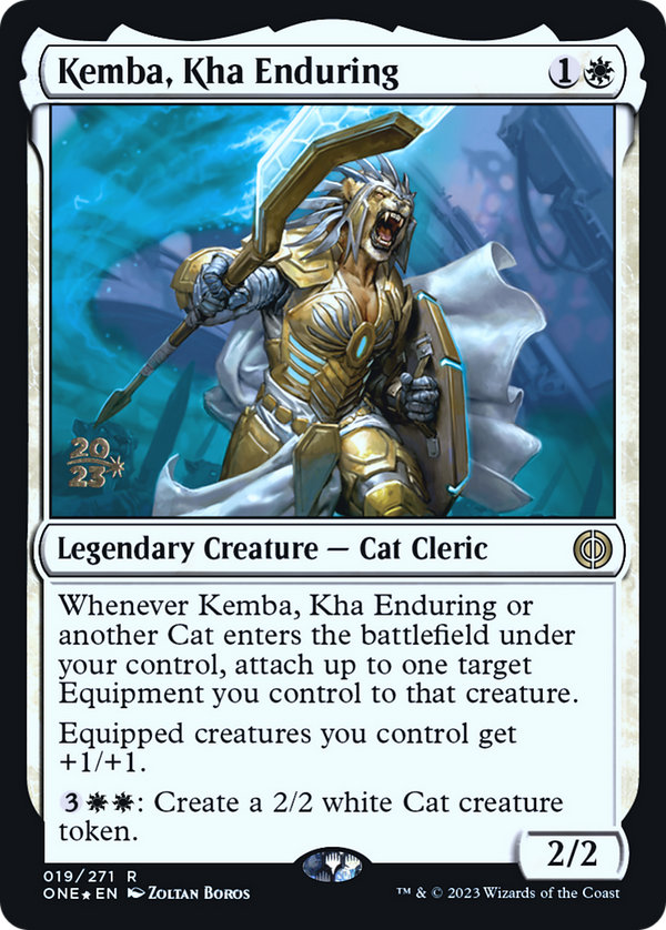 Kemba, Kha Enduring (PRE-019) - Phyrexia: All Will Be One Promos Foil