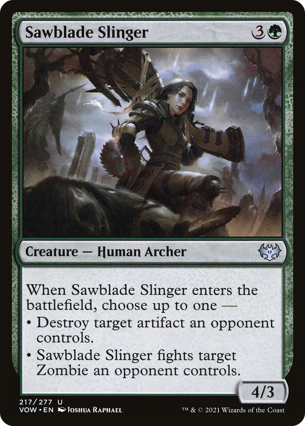 Sawblade Slinger (VOW-217) - Innistrad: Crimson Vow Foil