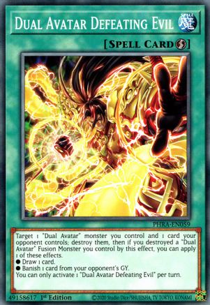 Dual Avatar Defeating Evil (PHRA-EN059) - Phantom Rage 1st Edition