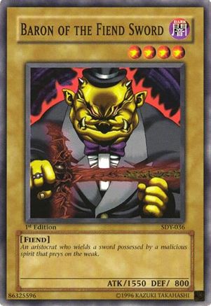 Baron of the Fiend Sword (SDY-036) - Starter Deck: Yugi 1st Edition