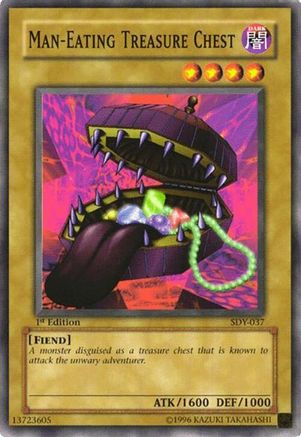 Man-Eating Treasure Chest (SDY-037) - Starter Deck: Yugi 1st Edition
