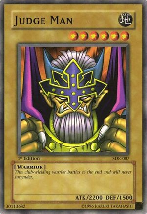 Judge Man (SDK-007) - Starter Deck: Kaiba 1st Edition