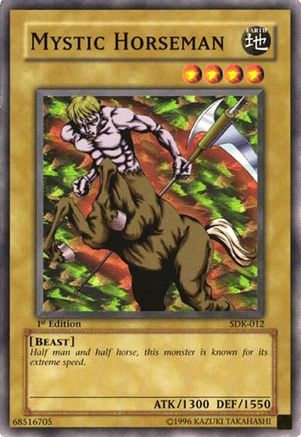 Mystic Horseman (SDK-012) - Starter Deck: Kaiba 1st Edition
