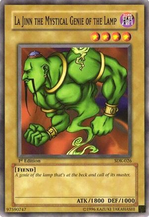 La Jinn the Mystical Genie of the Lamp (SDK-026) - Starter Deck: Kaiba 1st Edition
