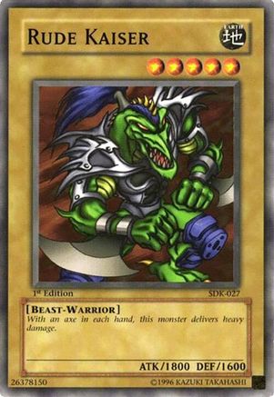 Rude Kaiser (SDK-027) - Starter Deck: Kaiba Unlimited