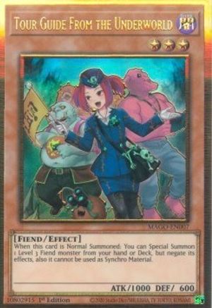 Tour Guide From the Underworld (Alternate Art) (MAGO-EN007) - Maximum Gold 1st Edition