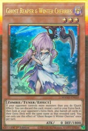 Ghost Reaper & Winter Cherries (MAGO-EN010) - Maximum Gold 1st Edition
