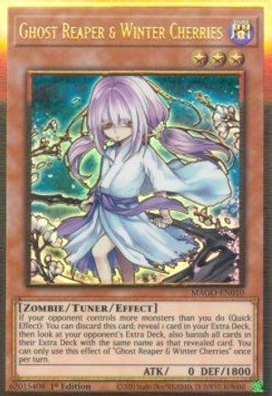 Ghost Reaper & Winter Cherries (Alternate Art) (MAGO-EN010) - Maximum Gold 1st Edition