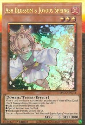 Ash Blossom & Joyous Spring (MAGO-EN011) - Maximum Gold 1st Edition