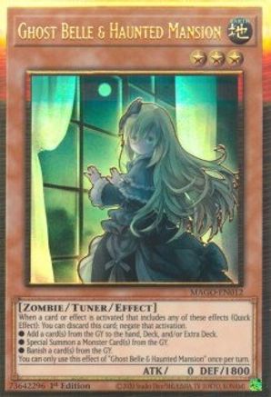 Ghost Belle & Haunted Mansion (Alternate Art) (MAGO-EN012) - Maximum Gold 1st Edition