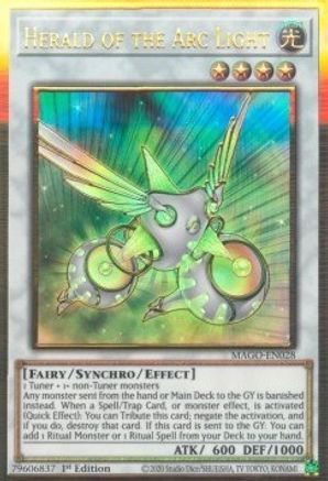 Herald of the Arc Light (MAGO-EN028) - Maximum Gold 1st Edition