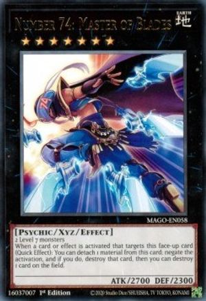 Number 74: Master of Blades (MAGO-EN058) - Maximum Gold 1st Edition