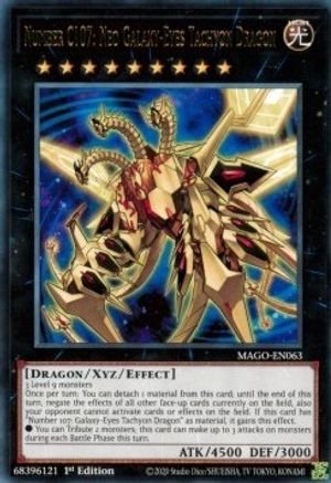 Number C107: Neo Galaxy-Eyes Tachyon Dragon (MAGO-EN063) - Maximum Gold 1st Edition