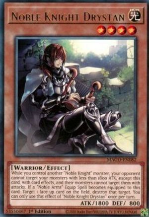 Noble Knight Drystan (MAGO-EN082) - Maximum Gold 1st Edition