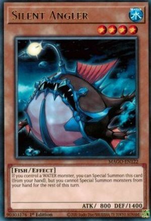 Silent Angler (MAGO-EN122) - Maximum Gold 1st Edition