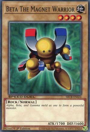 Beta The Magnet Warrior (SBCB-EN024) - Speed Duel: Battle City Box 1st Edition