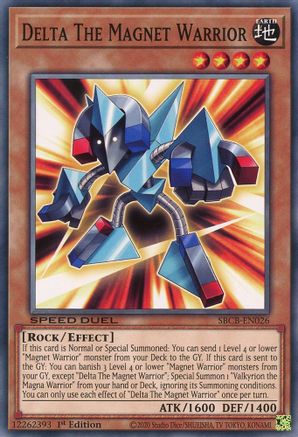 Delta The Magnet Warrior (SBCB-EN026) - Speed Duel: Battle City Box 1st Edition