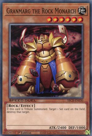 Granmarg the Rock Monarch (SBCB-EN030) - Speed Duel: Battle City Box 1st Edition
