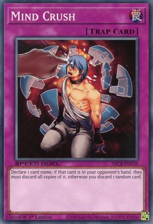 Mind Crush (SBCB-EN036) - Speed Duel: Battle City Box 1st Edition