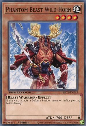 Phantom Beast Wild-Horn (SBCB-EN045) - Speed Duel: Battle City Box 1st Edition