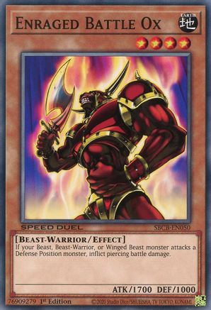 Enraged Battle Ox (SBCB-EN050) - Speed Duel: Battle City Box 1st Edition