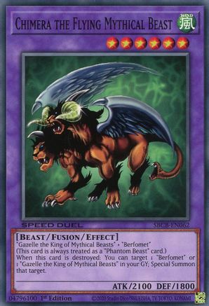 Chimera the Flying Mythical Beast (SBCB-EN062) - Speed Duel: Battle City Box 1st Edition