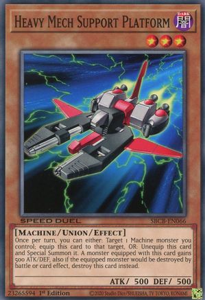 Heavy Mech Support Platform (SBCB-EN066) - Speed Duel: Battle City Box 1st Edition