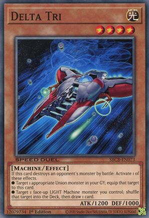 Delta Tri (SBCB-EN073) - Speed Duel: Battle City Box 1st Edition