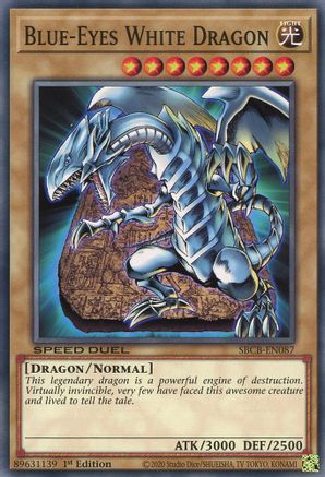 Blue-Eyes White Dragon (SBCB-EN087) - Speed Duel: Battle City Box 1st Edition