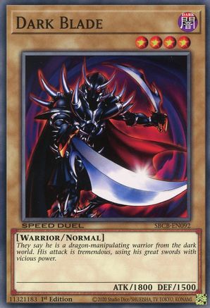 Dark Blade (SBCB-EN092) - Speed Duel: Battle City Box 1st Edition