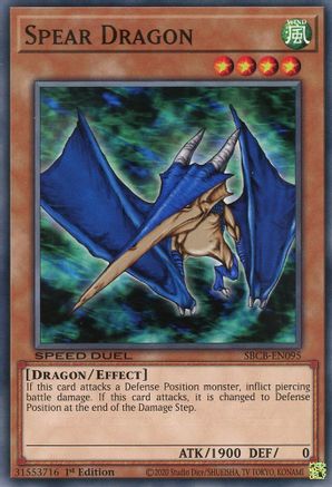 Spear Dragon (SBCB-EN095) - Speed Duel: Battle City Box 1st Edition
