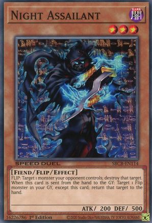 Night Assailant (SBCB-EN114) - Speed Duel: Battle City Box 1st Edition