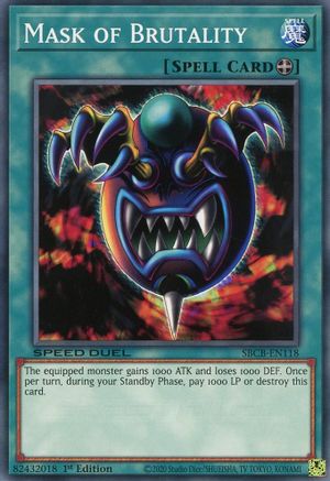 Mask of Brutality (SBCB-EN118) - Speed Duel: Battle City Box 1st Edition