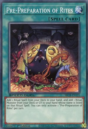 Pre-Preparation of Rites (SBCB-EN121) - Speed Duel: Battle City Box 1st Edition