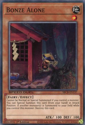 Bonze Alone (SBCB-EN137) - Speed Duel: Battle City Box 1st Edition