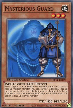Mysterious Guard (SBCB-EN150) - Speed Duel: Battle City Box 1st Edition