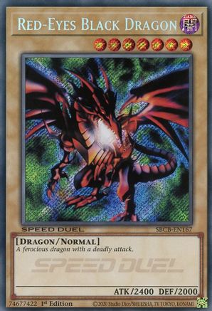 Red-Eyes Black Dragon (Secret) (SBCB-EN167) - Speed Duel: Battle City Box 1st Edition