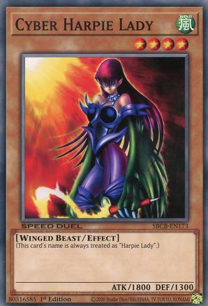 Cyber Harpie Lady (SBCB-EN173) - Speed Duel: Battle City Box 1st Edition