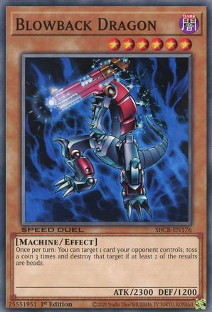 Blowback Dragon (SBCB-EN176) - Speed Duel: Battle City Box 1st Edition