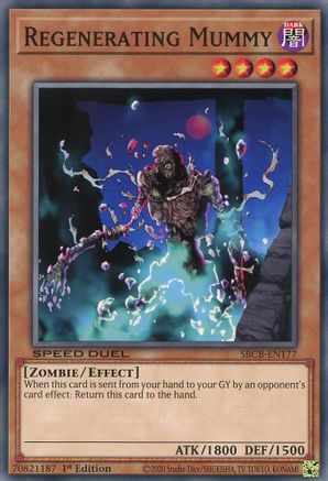 Regenerating Mummy (SBCB-EN177) - Speed Duel: Battle City Box 1st Edition