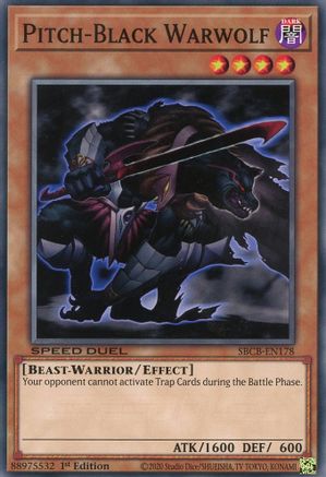 Pitch-Black Warwolf (SBCB-EN178) - Speed Duel: Battle City Box 1st Edition