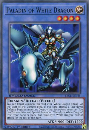 Paladin of White Dragon (SBCB-EN185) - Speed Duel: Battle City Box 1st Edition