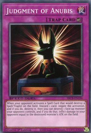Judgment of Anubis (SBCB-EN194) - Speed Duel: Battle City Box 1st Edition