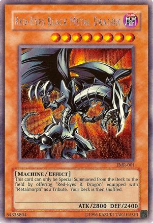 Red-Eyes Black Metal Dragon (Forbidden Memories) (FMR-001) - Yu-Gi-Oh! Video Game Promotional Cards Limited