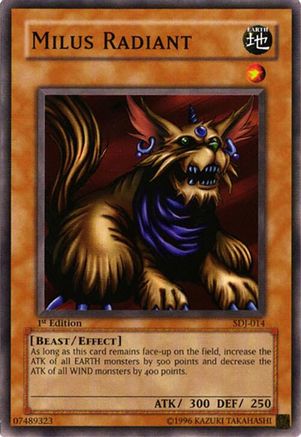 Milus Radiant (SDJ-014) - Starter Deck: Joey 1st Edition