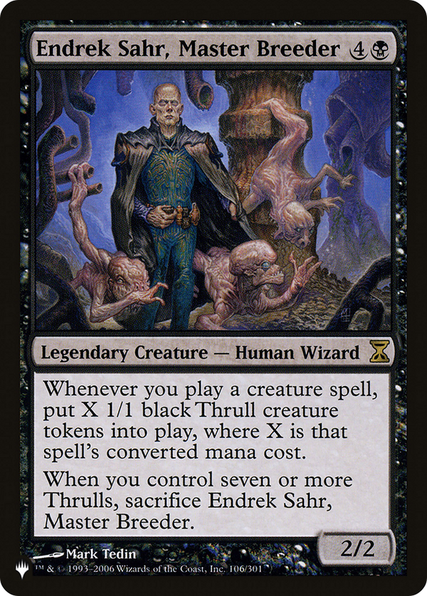 Endrek Sahr, Master Breeder (LIST-TSP-106) - The List