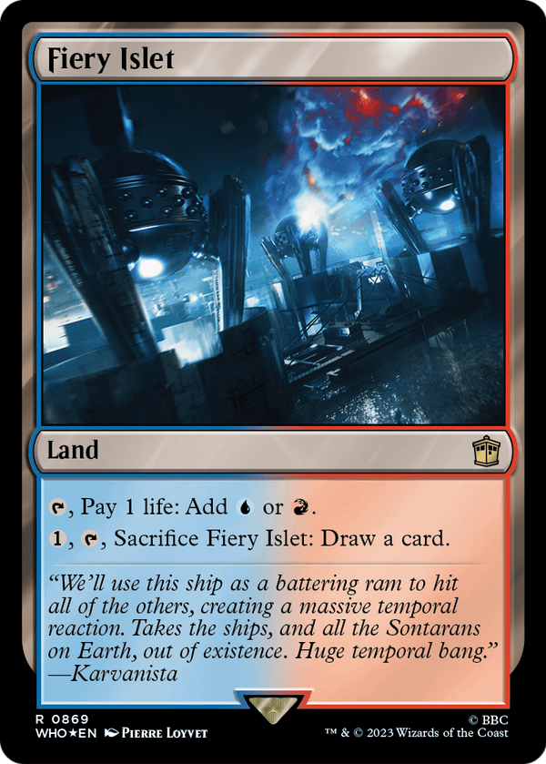 Fiery Islet (Surge Foil) (WHO-869) - Doctor Who Foil