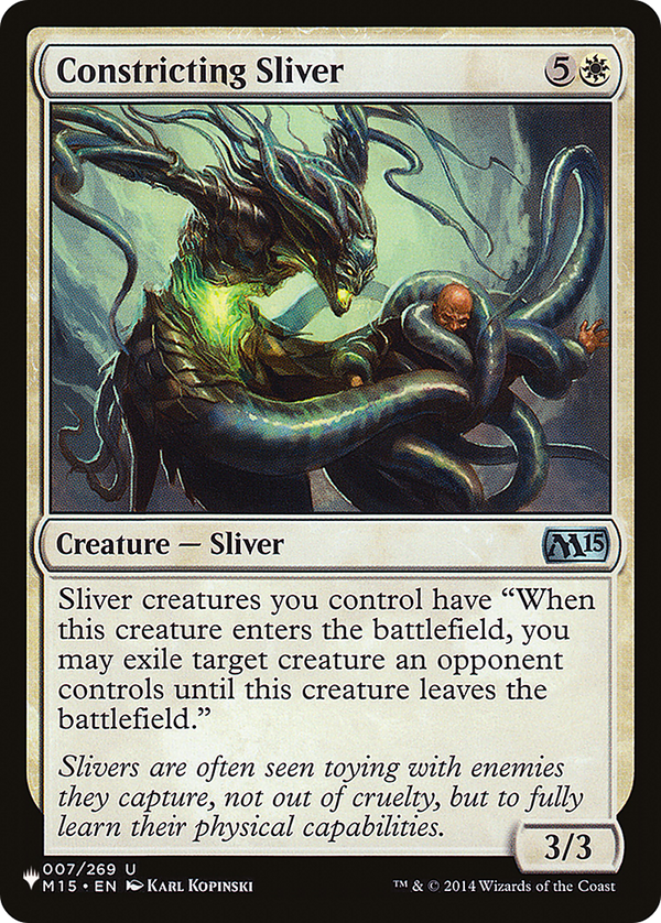 Constricting Sliver (LIST-M15-7) - The List