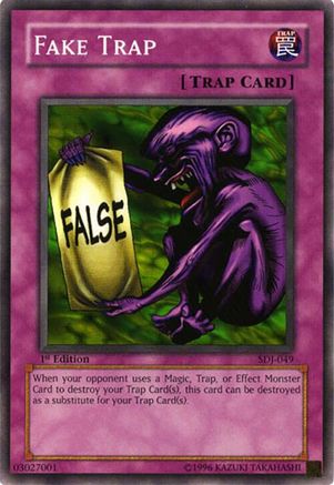 Fake Trap (SDJ-049) - Starter Deck: Joey 1st Edition